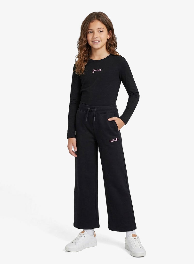 GUESS Youth French terry Plazzo Pants - Image 1