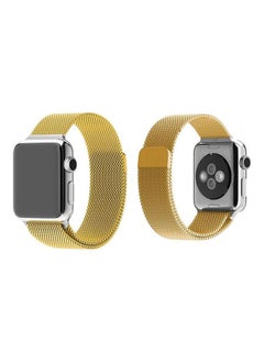 For Smart Watch - Magnetic Milanese Loop Stainless Steel Band 44Mm Gold
