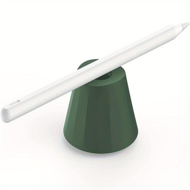 Apple Pencil Holder in Pine Green Stand for iPad Workspace Desk Organizer - Image 3