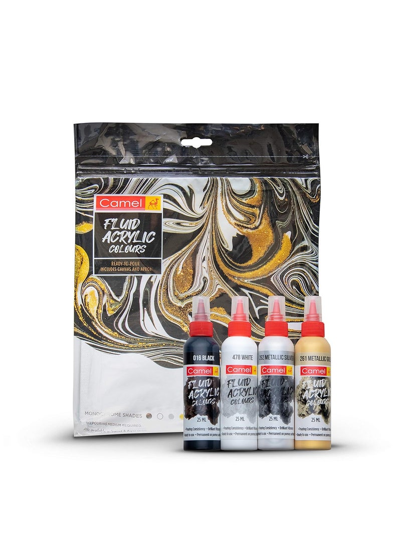 camel Camel Fluid Acrylic Kit - Monochrome Series  - Image 1
