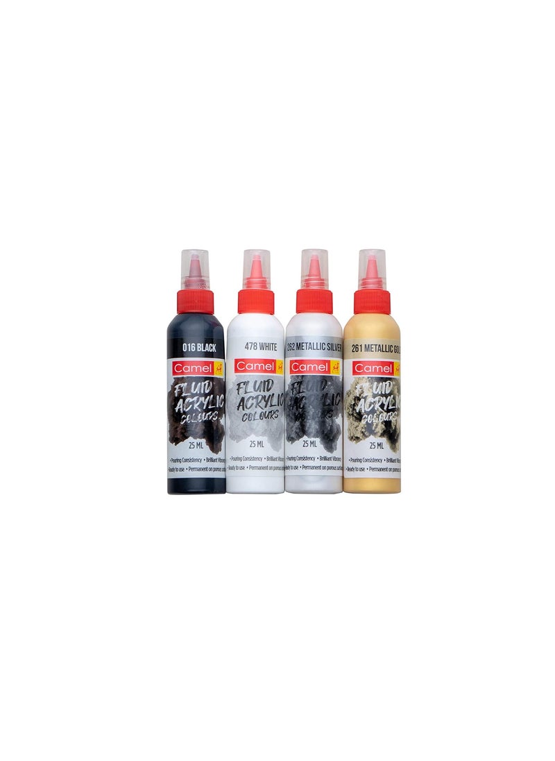 camel Camel Fluid Acrylic Kit - Monochrome Series  - Image 4