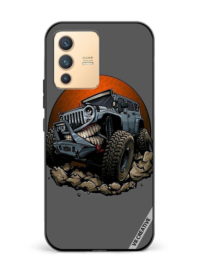 VR CREATIVE Protective Case Cover For Vivo V23 5G Car Design Multicolour - Image 1