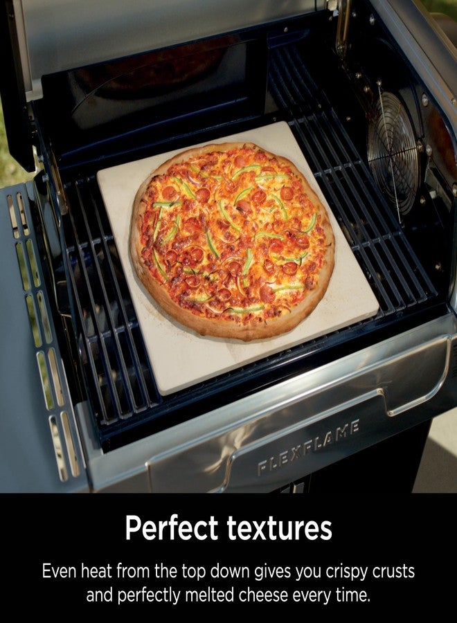 Ninja FlexFlame Upgrades 16’’ Artisan Pizza Stone, Durable Cordierite Stone, 5-Minute Pizzas, Homemade Artisan Pizza, Bread, Calzones, & More, Heat-Safe up to 600F, XL Surface, XSKPGPIZASTN - Image 3
