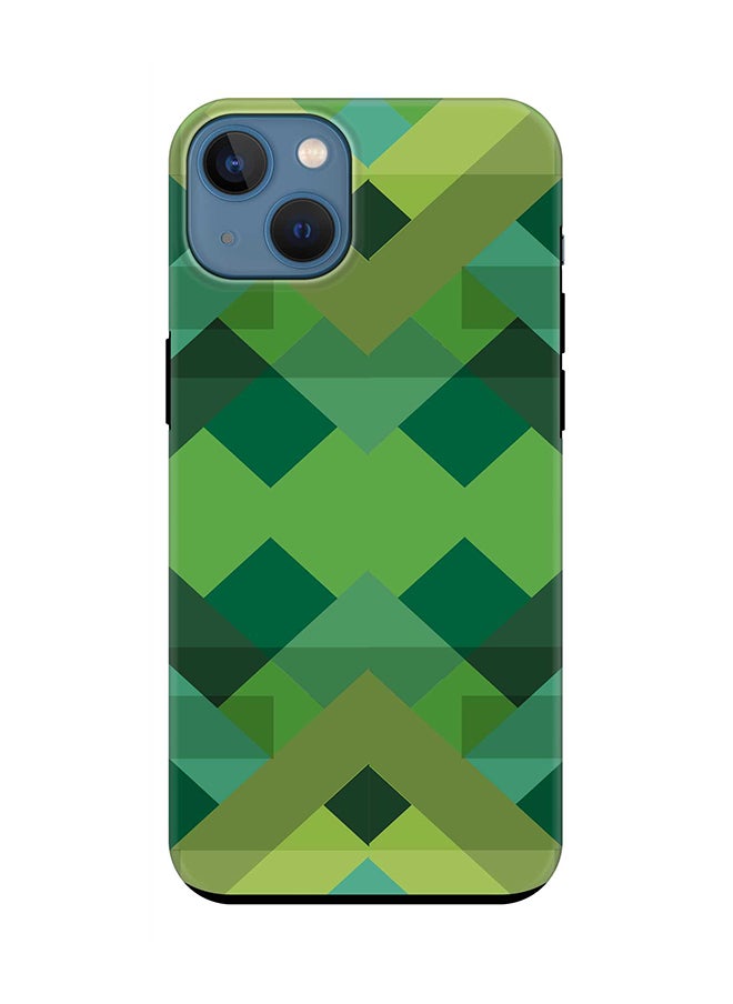 Stylizedd - Tough Pro Series Case for Apple iPhone 14 Plus Case Dual Layer hybrid PC & TPU Customized Mobile Cover Shield with inner TPU protection Matte Finish - Geometric Reflections - Image 1