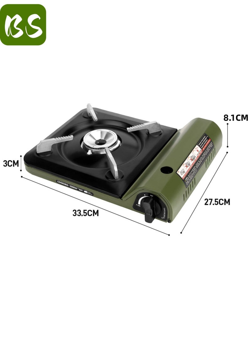 BS Ultra-thin portable gas stove (3500W) | Outdoor camping stove | Lightweight design | Easy to carry | Magnetic valve for quick installation | Energy-efficient combustion | Durable | Stable and non-slip alloy stand - Image 2