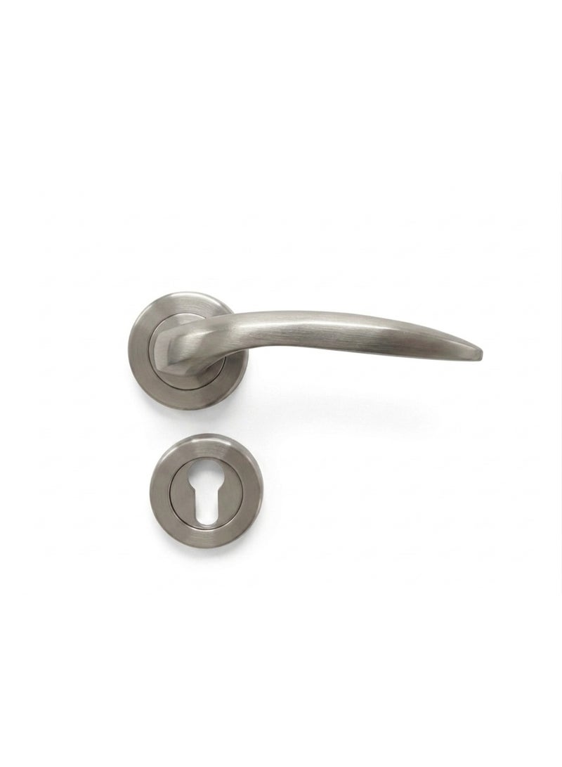 LEVER HANDLE ROSE TYPE ALUM.