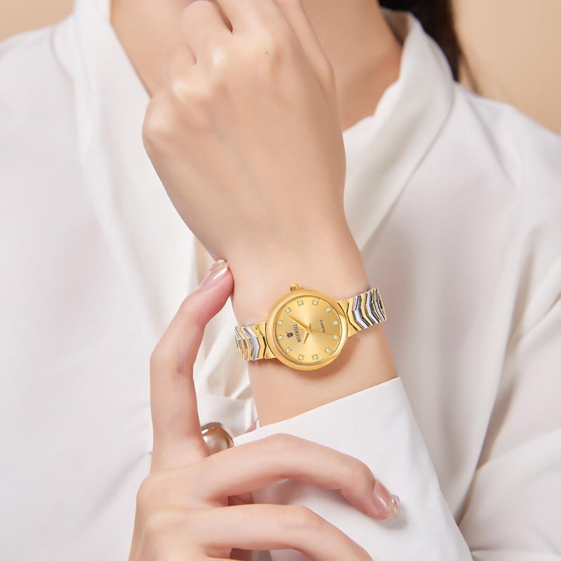 ساعه نسائي  استيل من ماركه مكسويل الاصليه