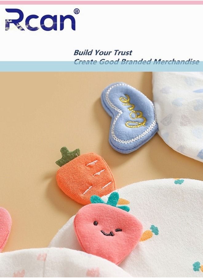 Rcan Newborn Cute Cartoon Baby Fetal Cap Soft Warm Baby Hat Cotton 0-12 Months Multicolor  - Image 2