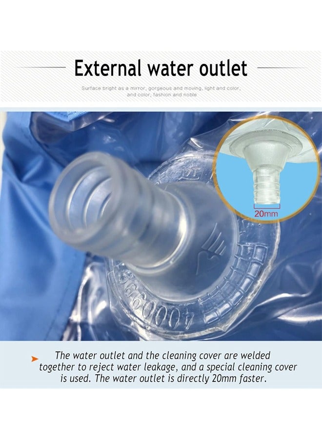 KUYING KUYING Air Conditioner Cleaning Protector Cover Waterproof Dustproof Cover Bag with Drain Outlet and Water Pipe Dust Washing Clean Protector Bag Blue  - Image 5