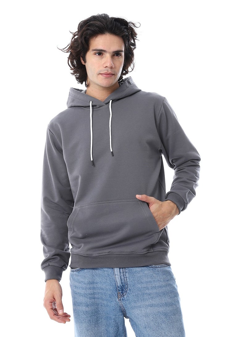 Andora Hooded Neck Slip On Sweatshirt_Dark Grey - Image 1