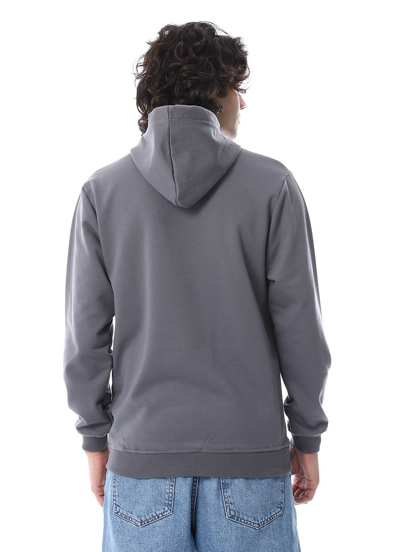 Andora Hooded Neck Slip On Sweatshirt_Dark Grey - Image 3