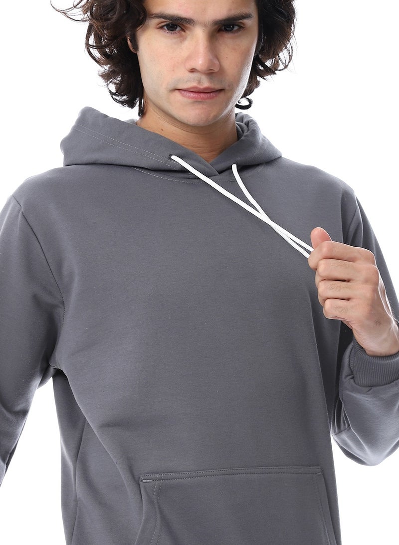 Andora Hooded Neck Slip On Sweatshirt_Dark Grey - Image 5