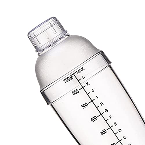 CALANDIS® Cocktail Shaker - Clear Matte Bottle Bar Pub Drink Party Supplies 700cc - Image 1