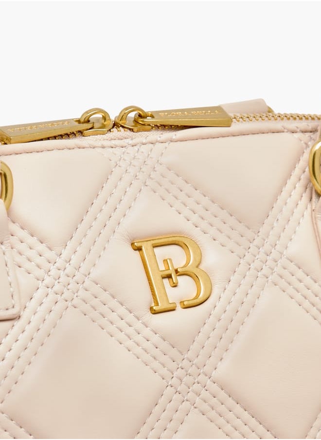 Flora Bella By Shoexpress - Women Quilted Tote Bag with Detachable Strap and Zip Closure - Image 1