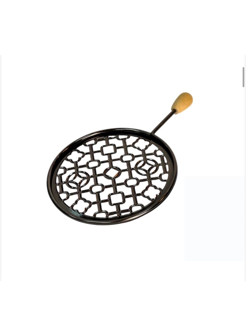 Shabak Charcoal Coal Holder Bowl Tray - Black