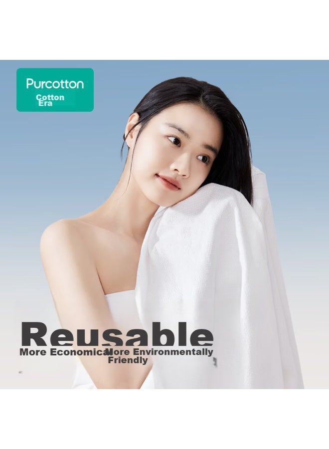 Purcotton Purcotton Disposable Bath Towels, 3 Pack, 100% Cotton, Individually Wrapped Towels For Travel - Image 4