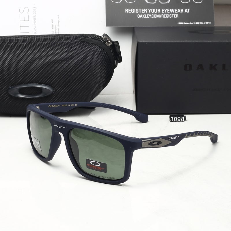Oakley Men's Classic Sunglasses Sliver XL Sunglasses Prizm Green Polarized Lenses Blue Frame - Image 1