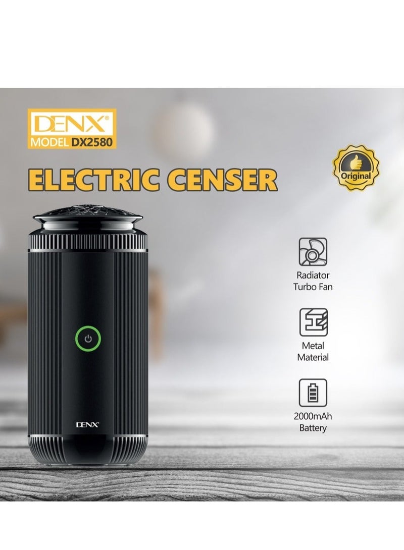 Denx Rechargeable Electric Incense Burner with TYPE-C Port, Incense Burner with Turbo Fan to Ensure Good and Faster Distribution of Incense - Image 5