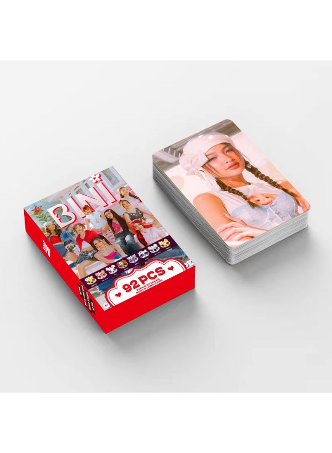 NIBEMINENT 92 Pcs P-Pop BINI Lomo Cards Card For Fans Collection Gifts - Image 2