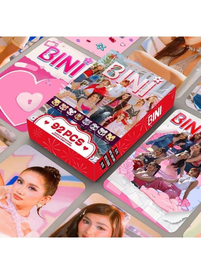 NIBEMINENT 92 Pcs P-Pop BINI Lomo Cards Card For Fans Collection Gifts - Image 1