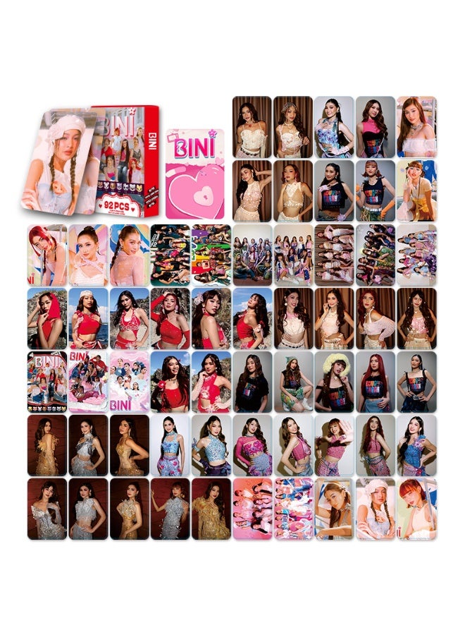 NIBEMINENT 92 Pcs P-Pop BINI Lomo Cards Card For Fans Collection Gifts - Image 3