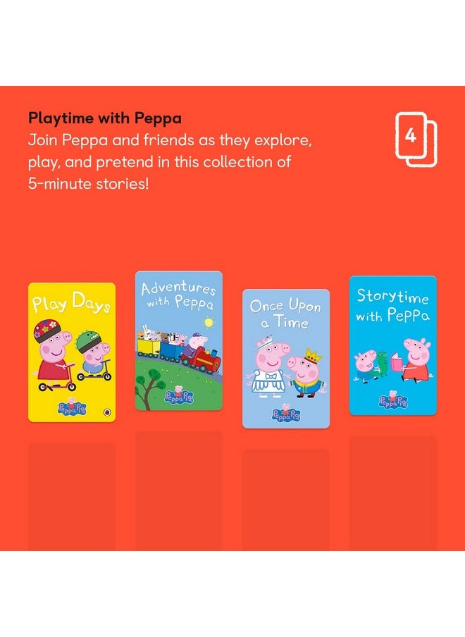 YOTO - Playtime With Peppa - 4 Kids Audio Cards For Use With Player & Mini All-In-1 Audio Player, Educational & Screen-Free Listening With Fun Stories For Daytime, Bedtime & Travel, Ages 3+ - Image 1