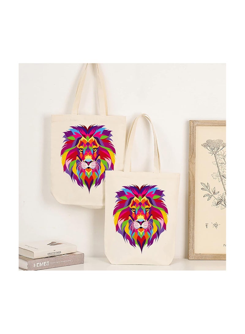 Generic 4 LION FACE PICTURE HEAT TRANSFER STICKER FOR DIFFERENT CLOTH CAN APPLY USING HOT IRON - Image 3