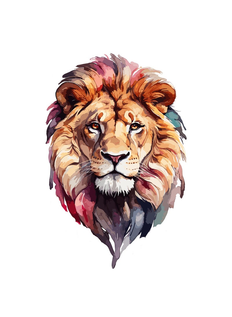 Generic 4 LION FACE PICTURE HEAT TRANSFER STICKER FOR DIFFERENT CLOTH CAN APPLY USING HOT IRON - Image 4