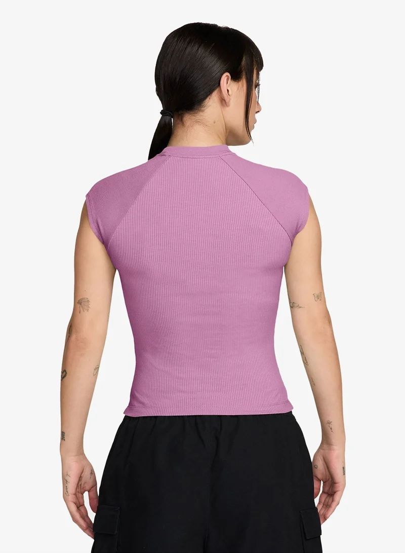 Nike Nsw Chill Knit Ribbed Top