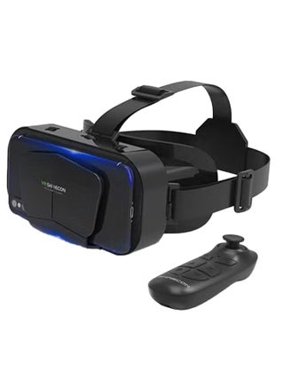 Virtual Reality VR Glasses 3D Glasses with Remote Control and Bluetooth Remote Control, Virtual Reality Glasses Helmets for TV, Movies, Video Games Compatible with iOS and Android, Support 3.5-7.2 inches - pzsku/Z400507AB85D6B63F6761Z/45/1752762234/8d46a083-c2ce-4870-933c-c12be76fd92d