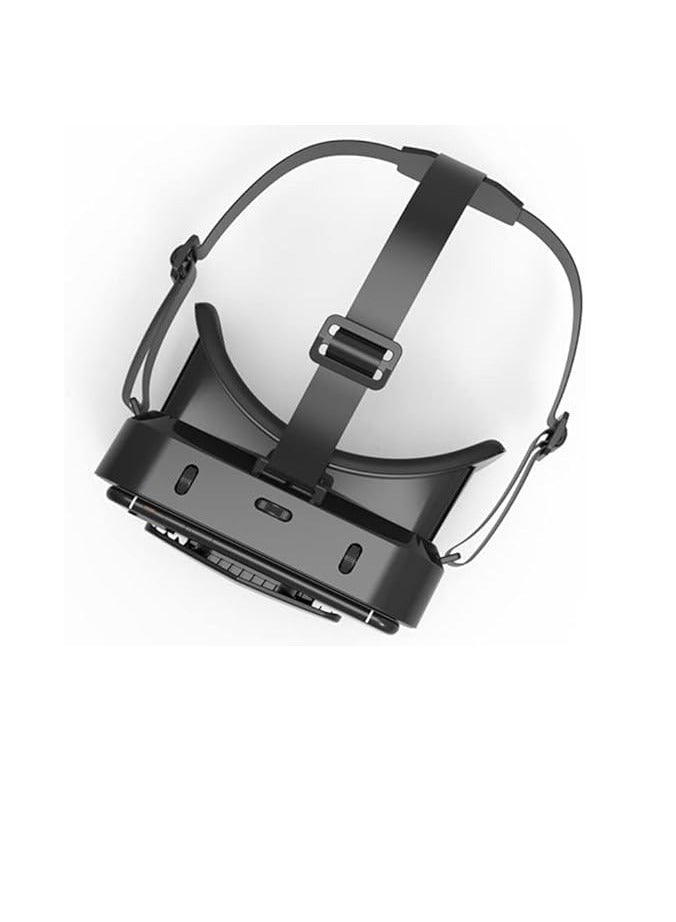 Virtual Reality VR Glasses 3D Glasses with Remote Control and Bluetooth Remote Control, Virtual Reality Glasses Helmets for TV, Movies, Video Games Compatible with iOS and Android, Support 3.5-7.2 inches