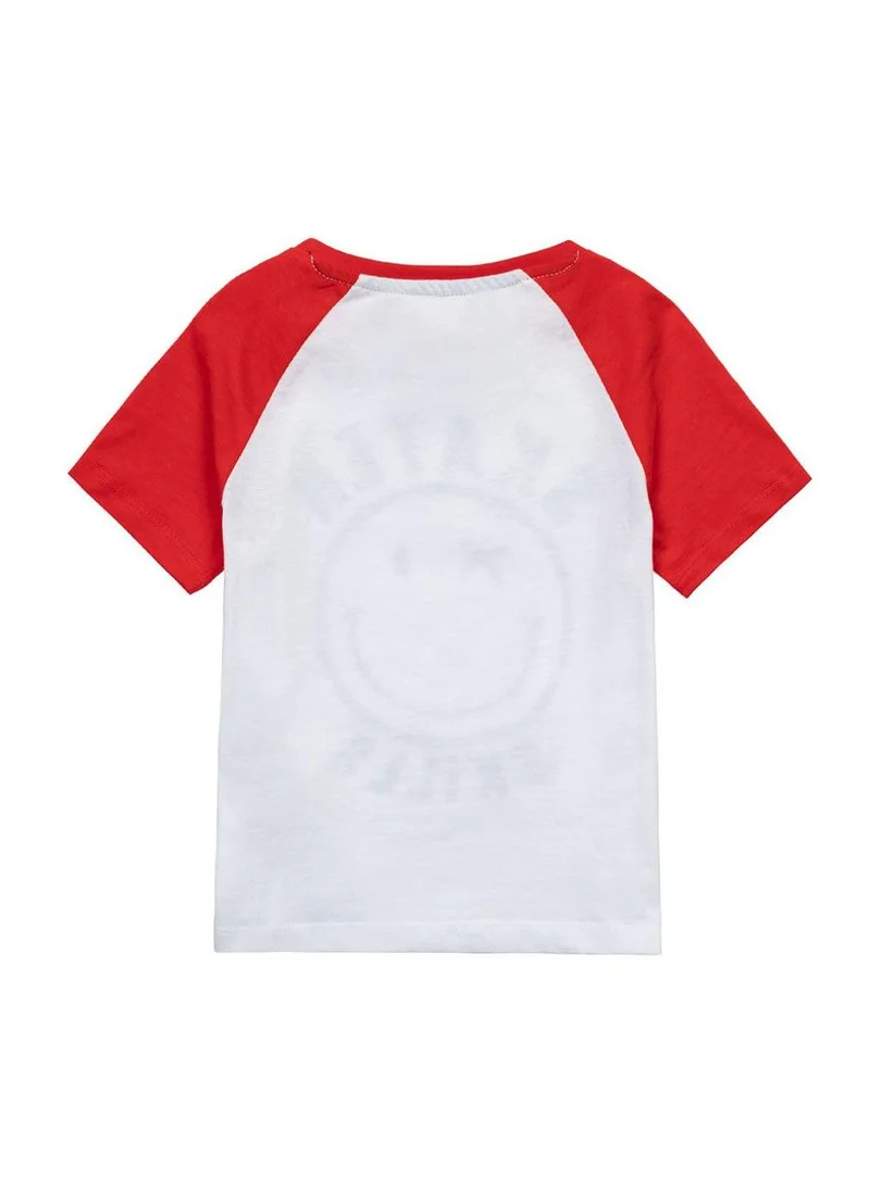 مينوتي Teen Boys Summer T-Shirt With Contrast Sleeves