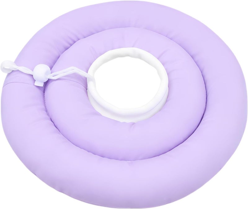 Soft Dog Cone, 9.8 in Adjustable Two-Layer Recovery Dog Donut Collar, Comfy Polyester Waterproof Puppy Cone Alternative, for Post Surgery Anti-Bite Lick Wound Healing and Pet E-Collar - Image 1