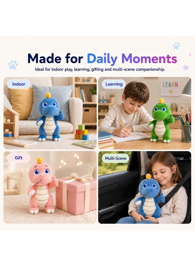 AI Smart Plush Toy Vera Dinosaur for Kids ChatGPT AI Companion Robot 69 Languages Voice Interaction Storytelling Learning Assistant Emotional Support Dinosaur Toy Birthday Gift - Image 4