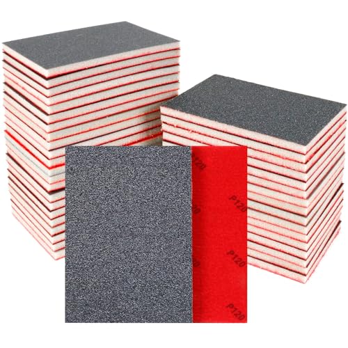 Pukamam 24 Pcs Sanding Sponge 803000 Grit Sandpaper Assortment Washable Reusable Sanding Blocks for Wood Metal Drywall Glazing Wet Dry Sandpaper for Smooth Finishing - Image 1