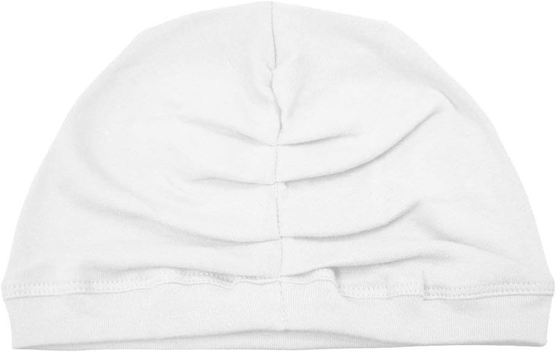 Betty Dain Stretch Terry Cloth Turban - Soft and Comfortable Headwear for Hair Loss - White - Image 1