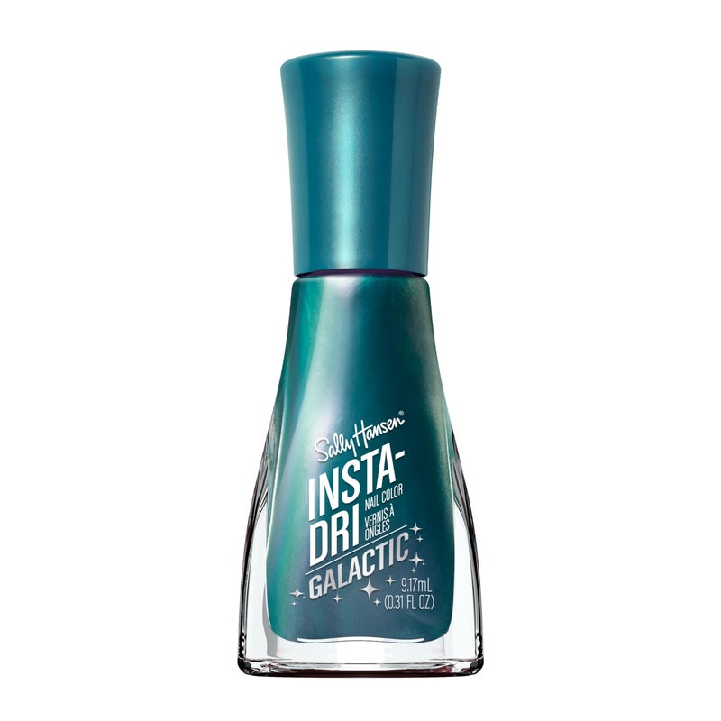 Sally Hansen InstaDri Galactic Nail Polish Quick Dry Long Lasting StreakFree Shine SemiOpaque Shimmery 115 AstroNautical Teal Nail Color - Image 3
