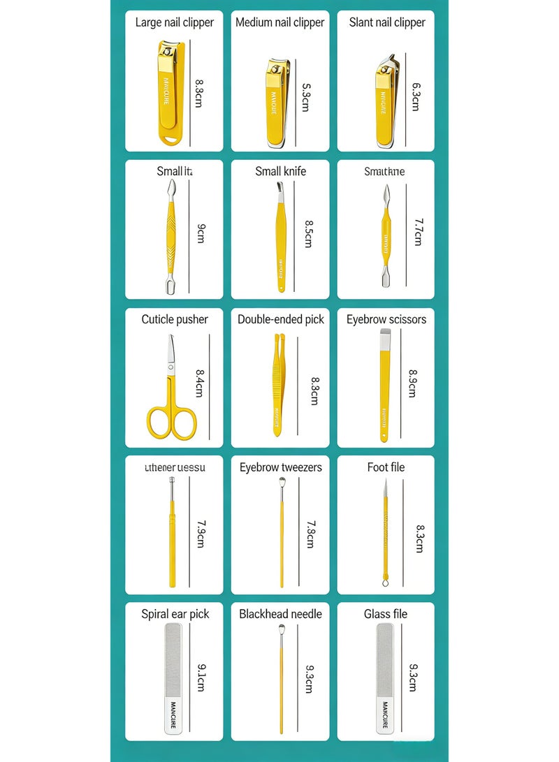 MANICURE مجموعة قص الأظافر متعددة الوظائف للمنزل - Image 4