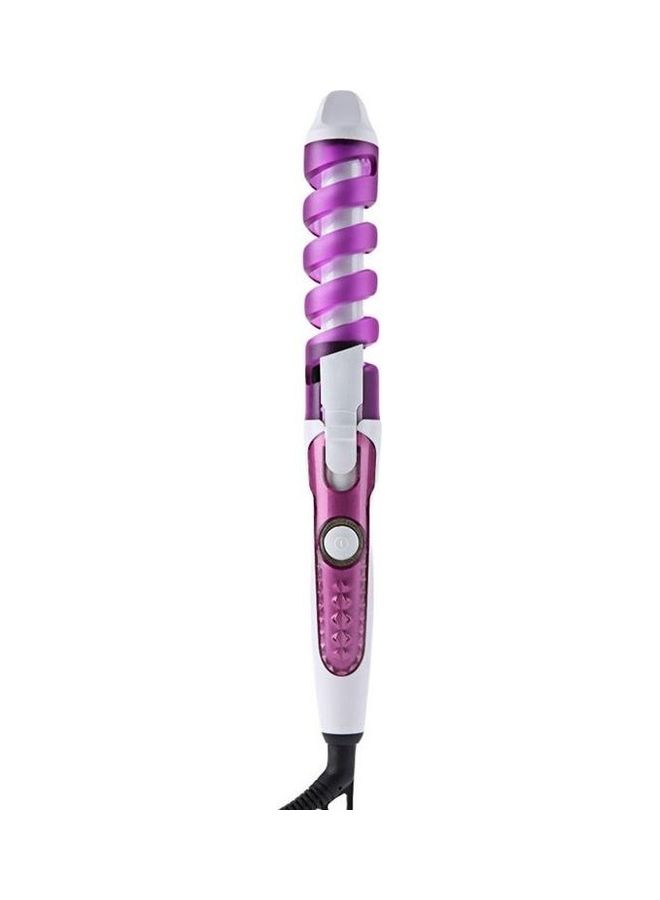 NIBEMINENT Hair Styling Tool Curler Roller Spiral Curling Iron Purple - Image 2