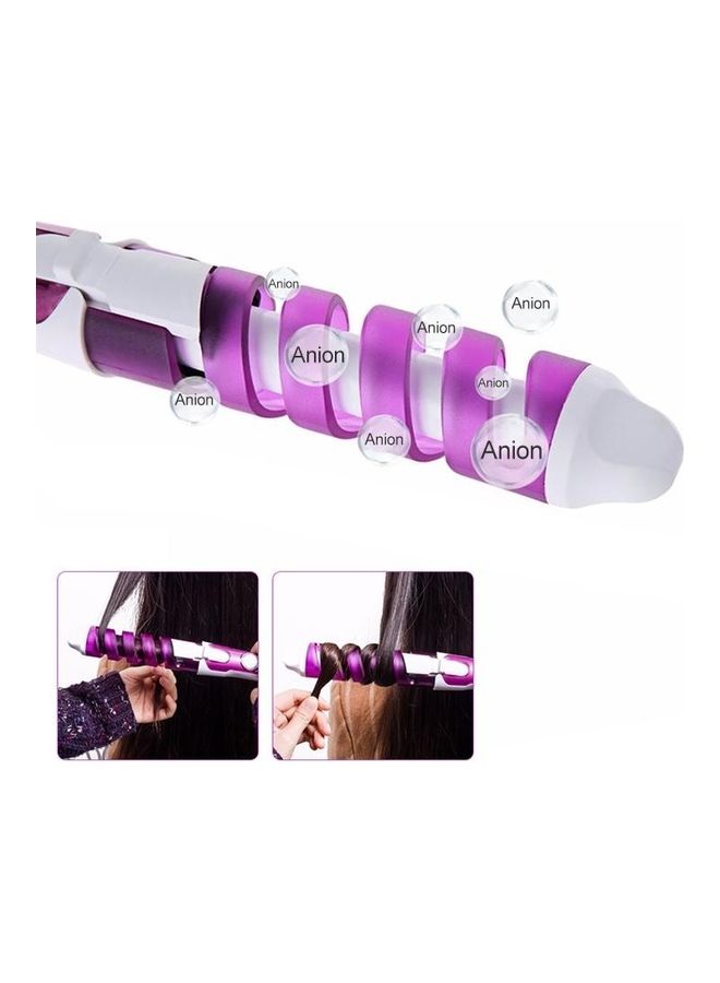NIBEMINENT Hair Styling Tool Curler Roller Spiral Curling Iron Purple - Image 5