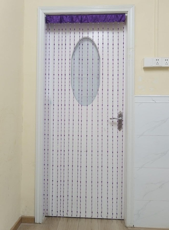ave split Beaded Curtain Doorways Acrylic Hanging Door Beads String Curtains Tassel Room Divider Screen Decor for Doorway Window Living Room Wedding (042 Purple, 39 inch x 78.7 inch) - Image 5