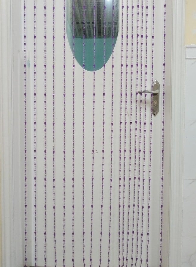 ave split Beaded Curtain Doorways Acrylic Hanging Door Beads String Curtains Tassel Room Divider Screen Decor for Doorway Window Living Room Wedding (042 Purple, 39 inch x 78.7 inch) - Image 4