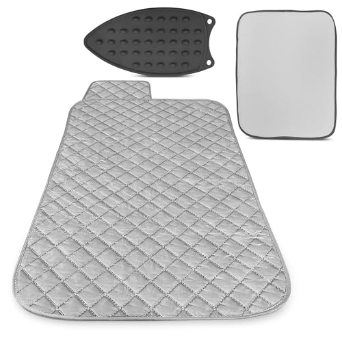 AZZORI Portable Ironing Mat for Table Top – Foldable Ironing Pad for Table (39.8" x 18.3") with 4-Layer Heat-Resistant Fabric & Magnetic Edges – Easy to Store, Designed for Small Spaces & Quick Ironing - Image 1