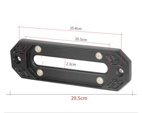 Keazet 40CR Steel Hawse Fairlead with Magnetic Mount & Tow Hook - 20,000LBS Capacity, 10" (254mm) Forged Winch Fairlead for Off-Road Recovery, Anti-Tilt Design Fits SUV/Truck/ATV (Black) - Image 2