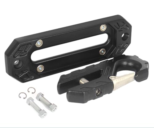 Keazet 40CR Steel Hawse Fairlead with Magnetic Mount & Tow Hook - 20,000LBS Capacity, 10" (254mm) Forged Winch Fairlead for Off-Road Recovery, Anti-Tilt Design Fits SUV/Truck/ATV (Black) - Image 1