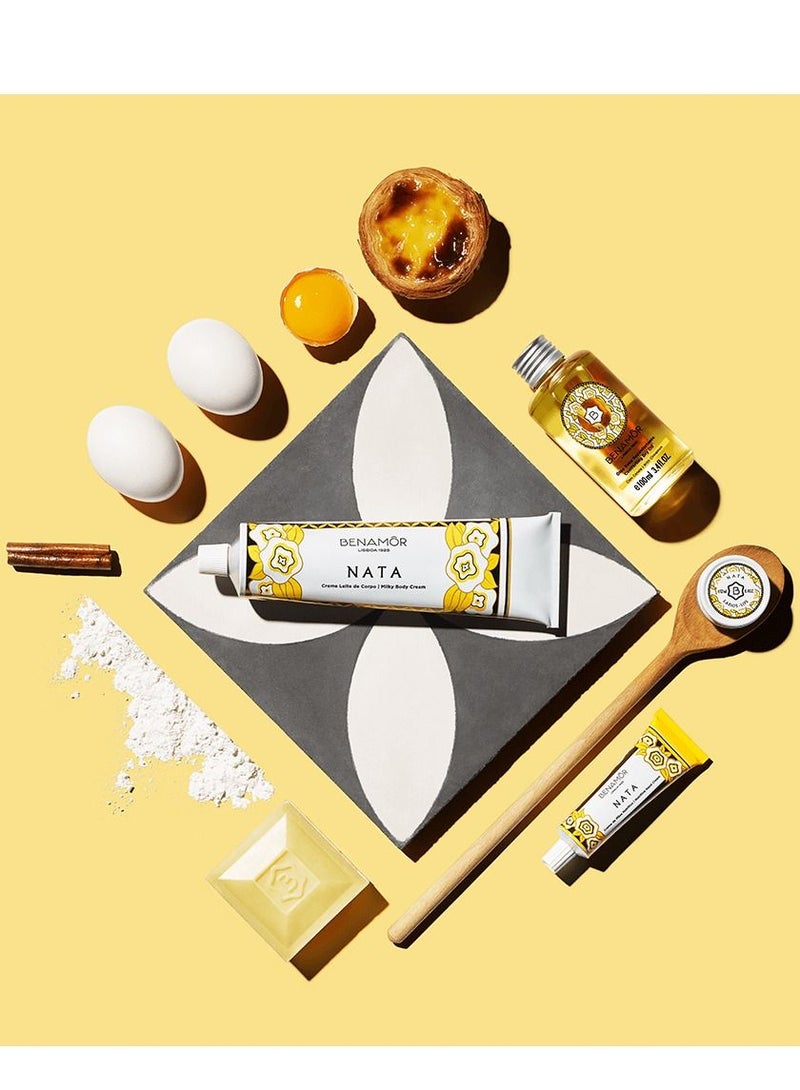 BENAMÕR Nata Comforting Soap – Creamy Hand & Body Soap Bar with Gourmet Crème Brûlée Scent | Moisturising, Softening Cleanser – 100g - Image 4