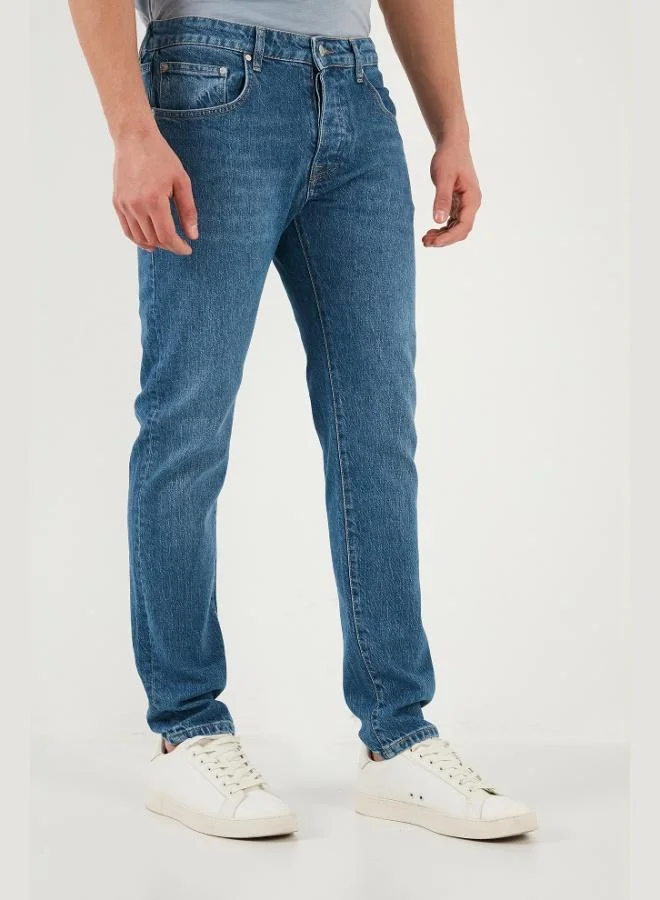 Buratti  Buratti Slim Fit Low Waist Narrow Leg Jeans Men's DENIM PANTS 1115C69NAPOLI for Men | Best Price UAE