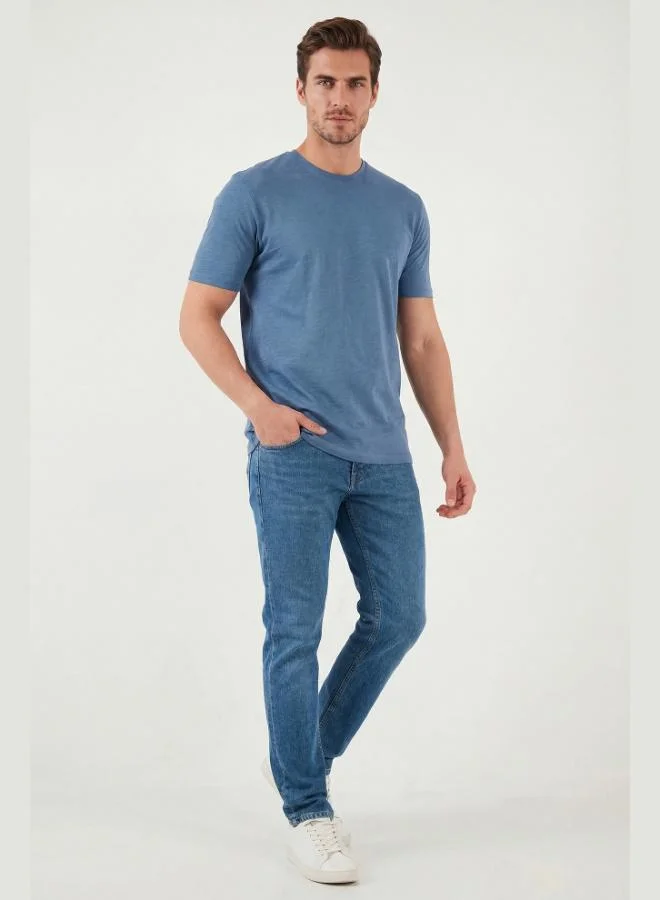 بوراتي Buratti Slim Fit Low Waist Narrow Leg Jeans Men's DENIM PANTS 1115C69NAPOLI