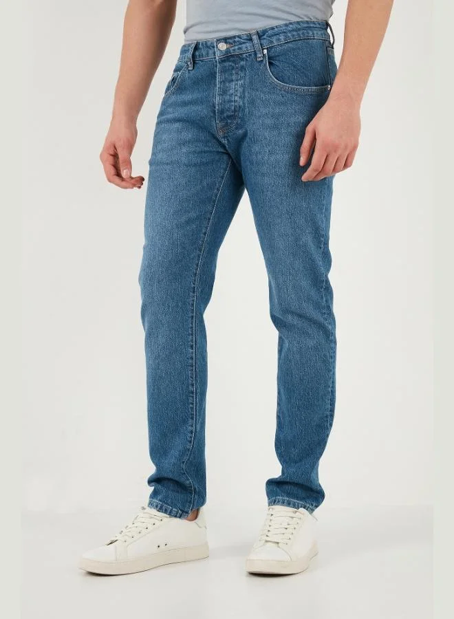 Buratti  Buratti Slim Fit Low Waist Narrow Leg Jeans Men's DENIM PANTS 1115C69NAPOLI for Men | Best Price UAE