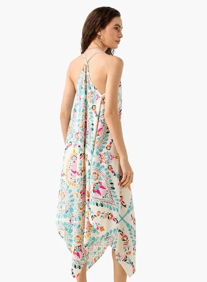 Splash FAV Printed Asymmetrical Dress